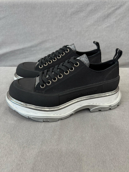 alexander mcqueen black platform shoes size 40