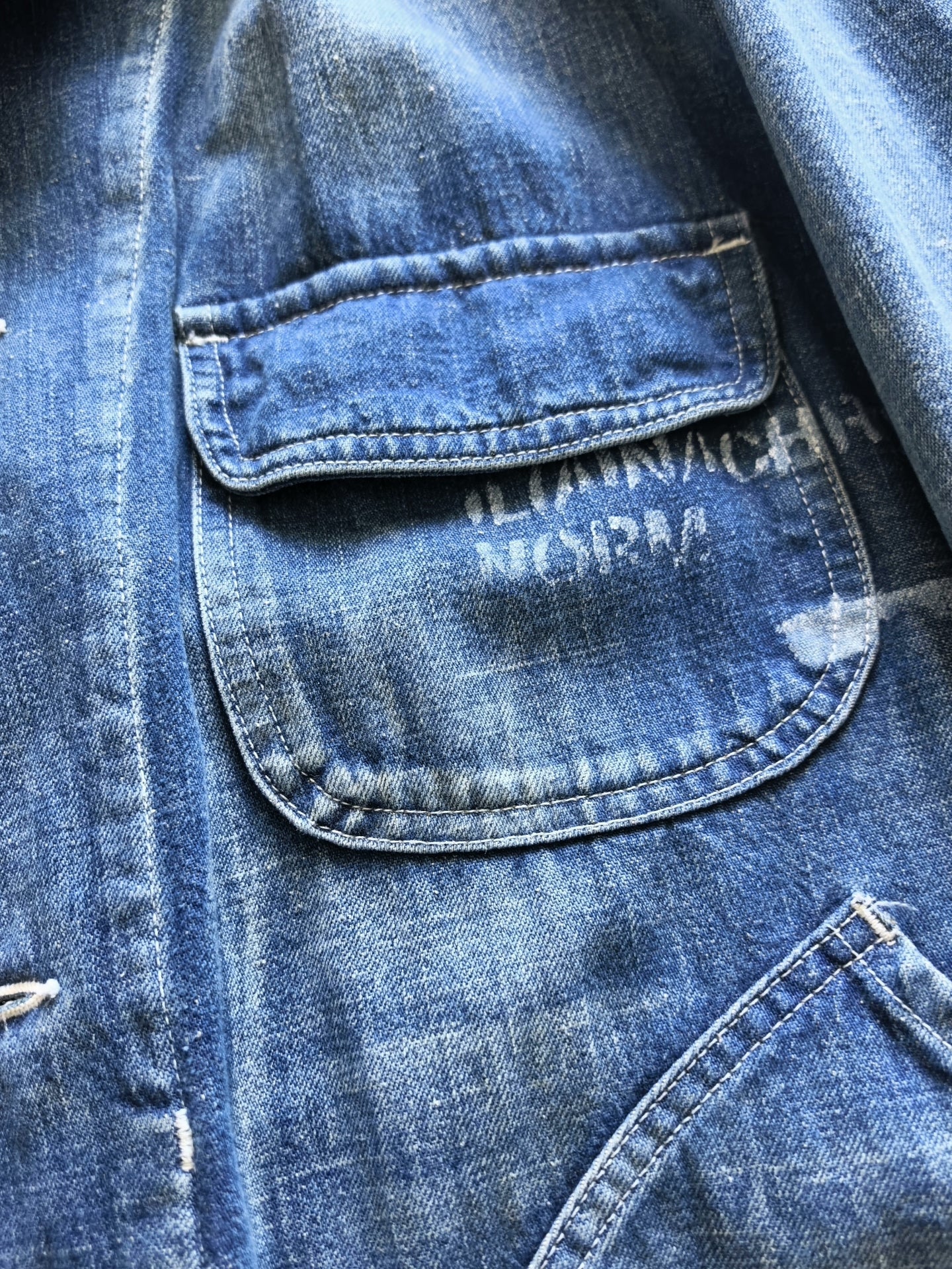 anachronorm denim hunting jacket for men