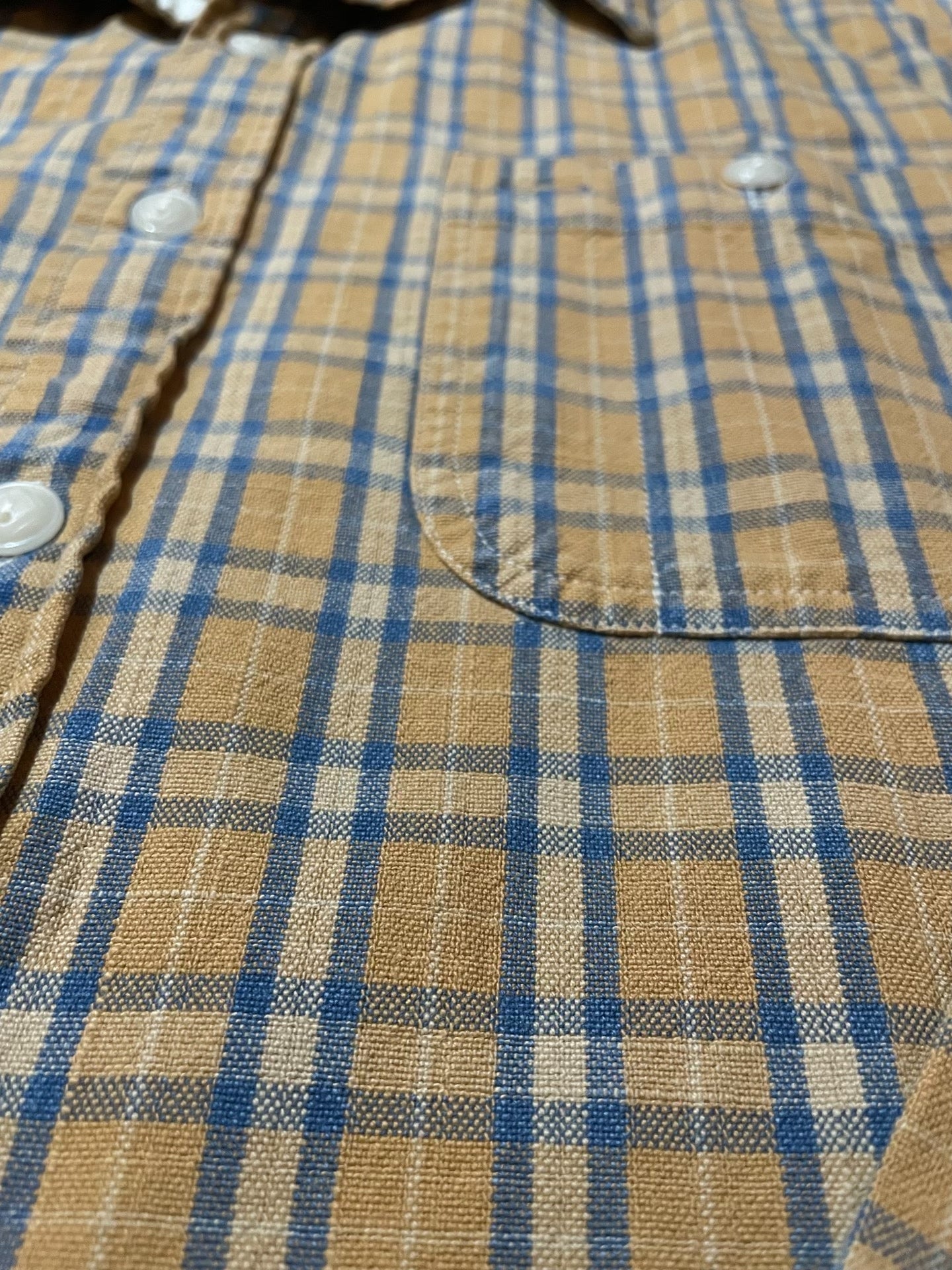 RRL Plaid Work Shirt L Size