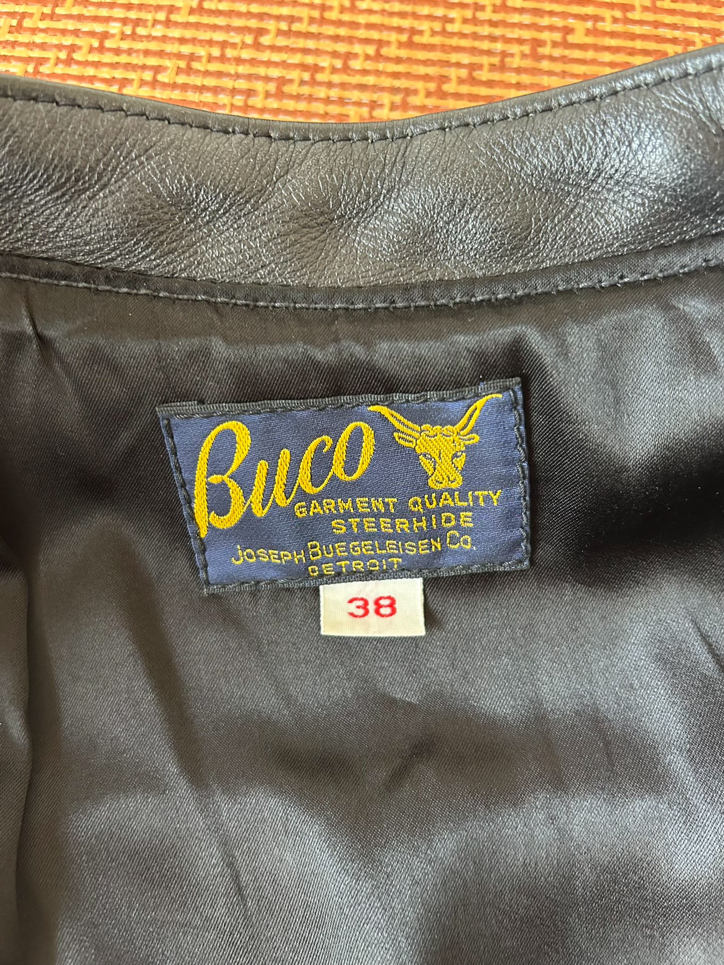 real mccoy BUCO J100 leather jacket size 38