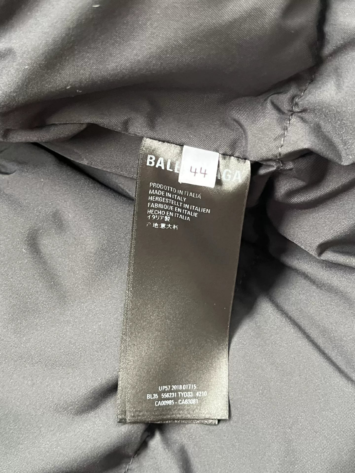 Balenciaga Blue Puffer Jacket 19SS