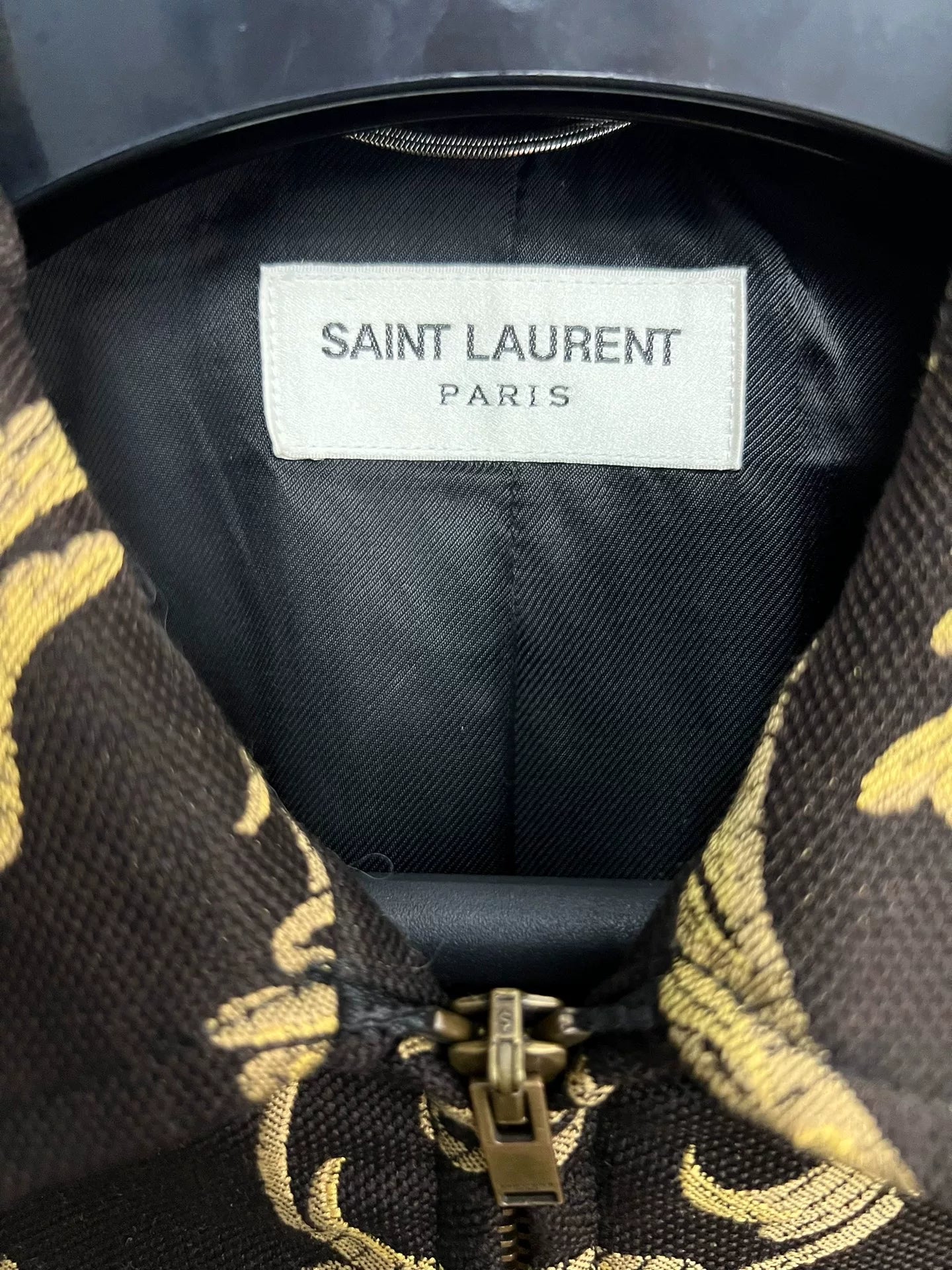 Saint Laurent SLP 2015 Runway Gold Dragon Jacket