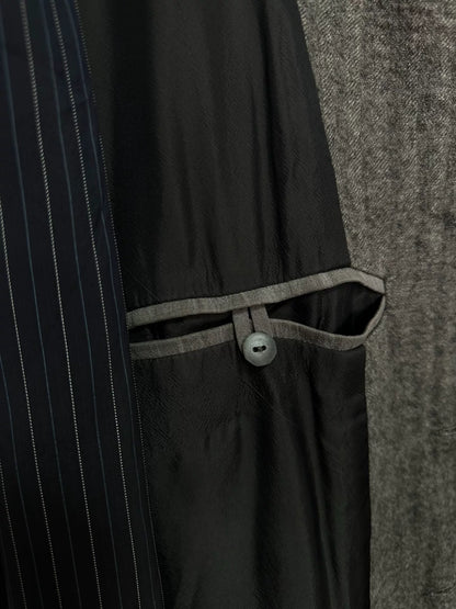 wool blend oversized gray jacket