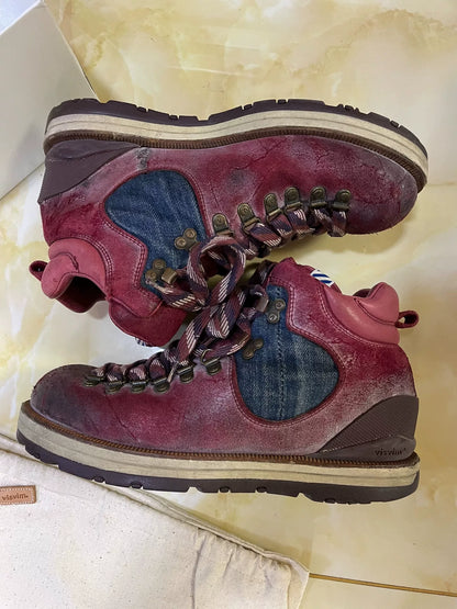 visvim serra washed vintage hiking boots