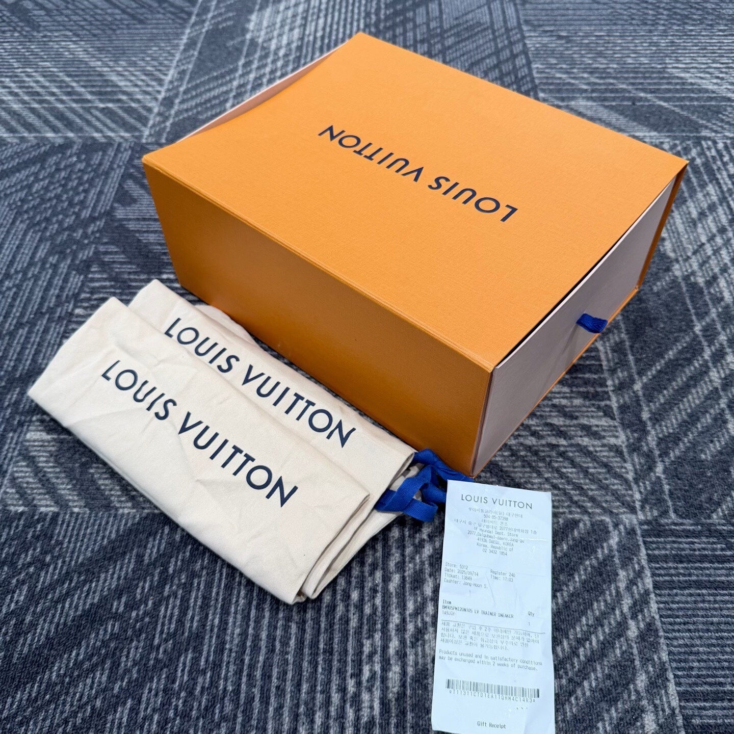 Louis Vuitton Denim Sneakers Size 44.5