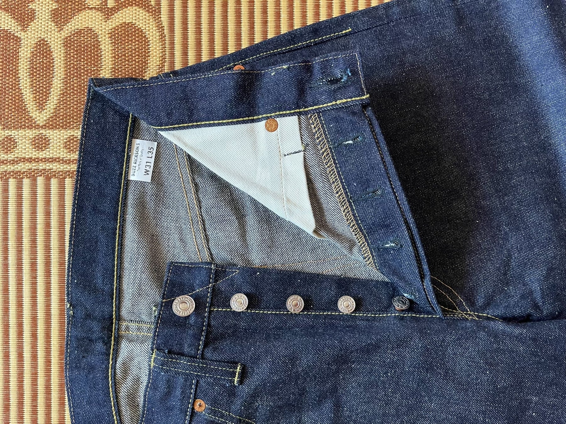 Buzz Rickson M43023 W31L35 Jeans