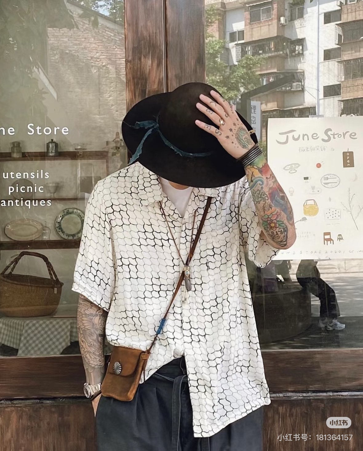 VISVIM Free Edge S/S Lattice Shirt