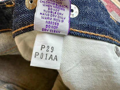 vintage prps denim pants in dark blue