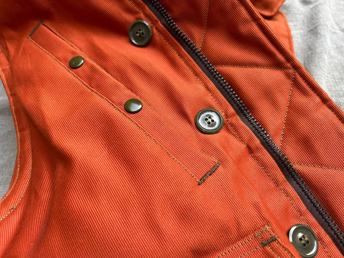 FREEWHEELERS Orange Hooded Vest