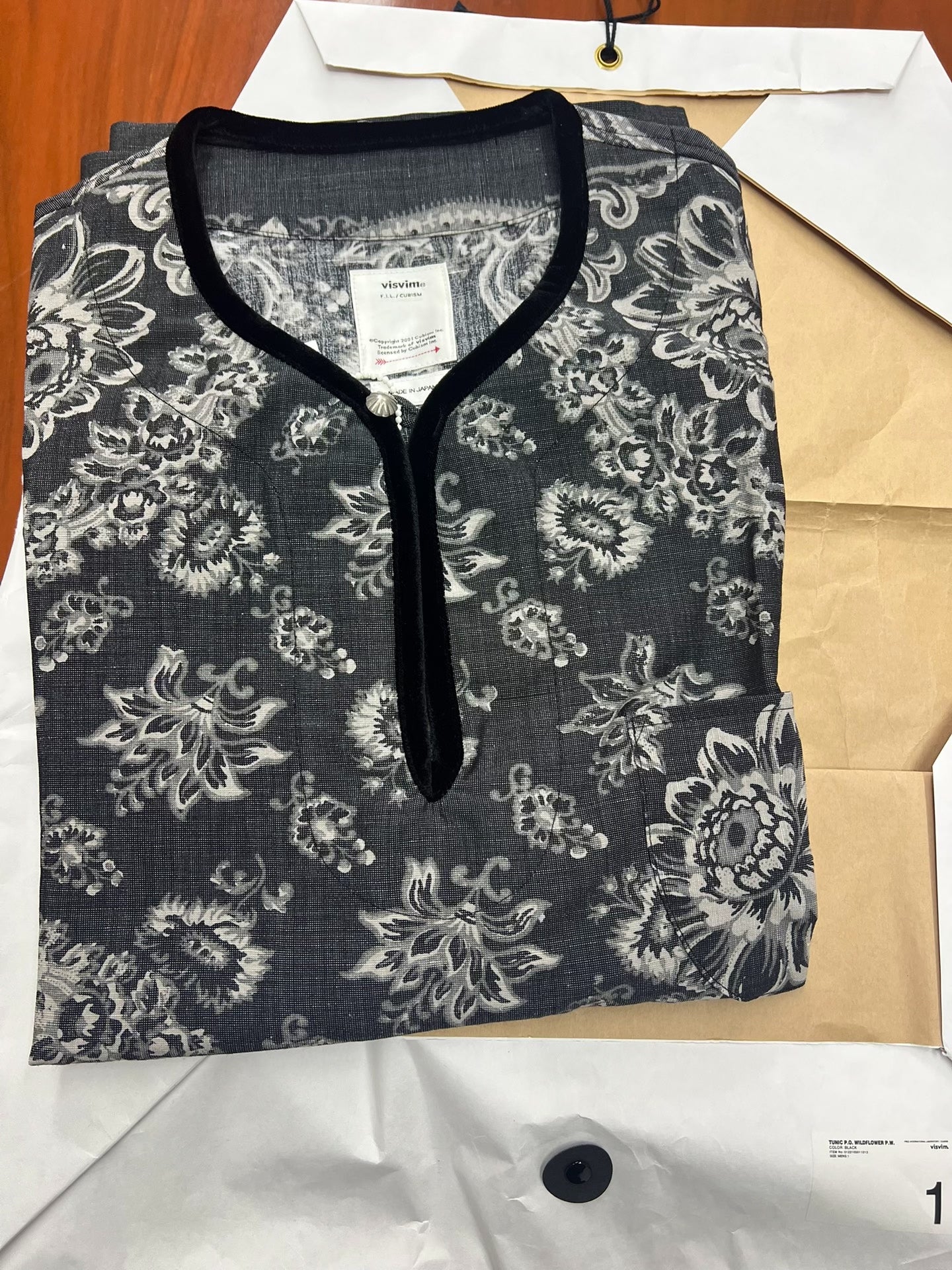 Visvim 22ss Tunic Wildflower P.O. Shirt