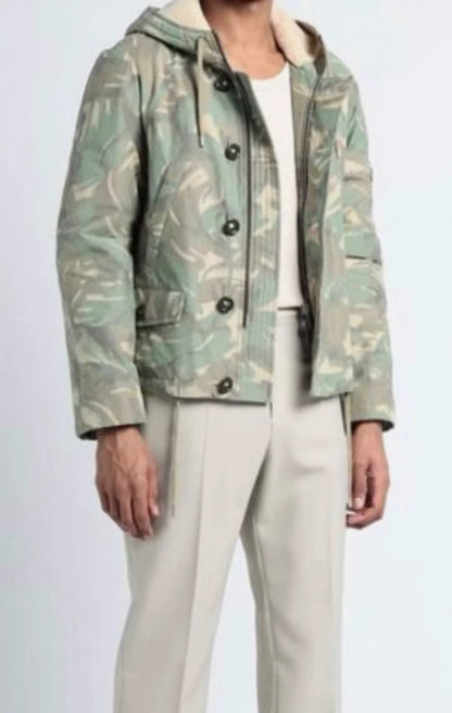 Saint Laurent Camouflage Hooded Jacket