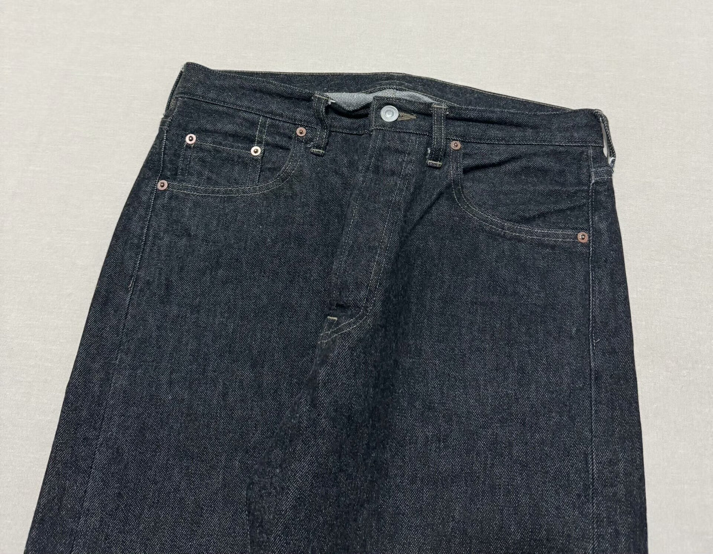 black washed denim pants by A.PRESSE