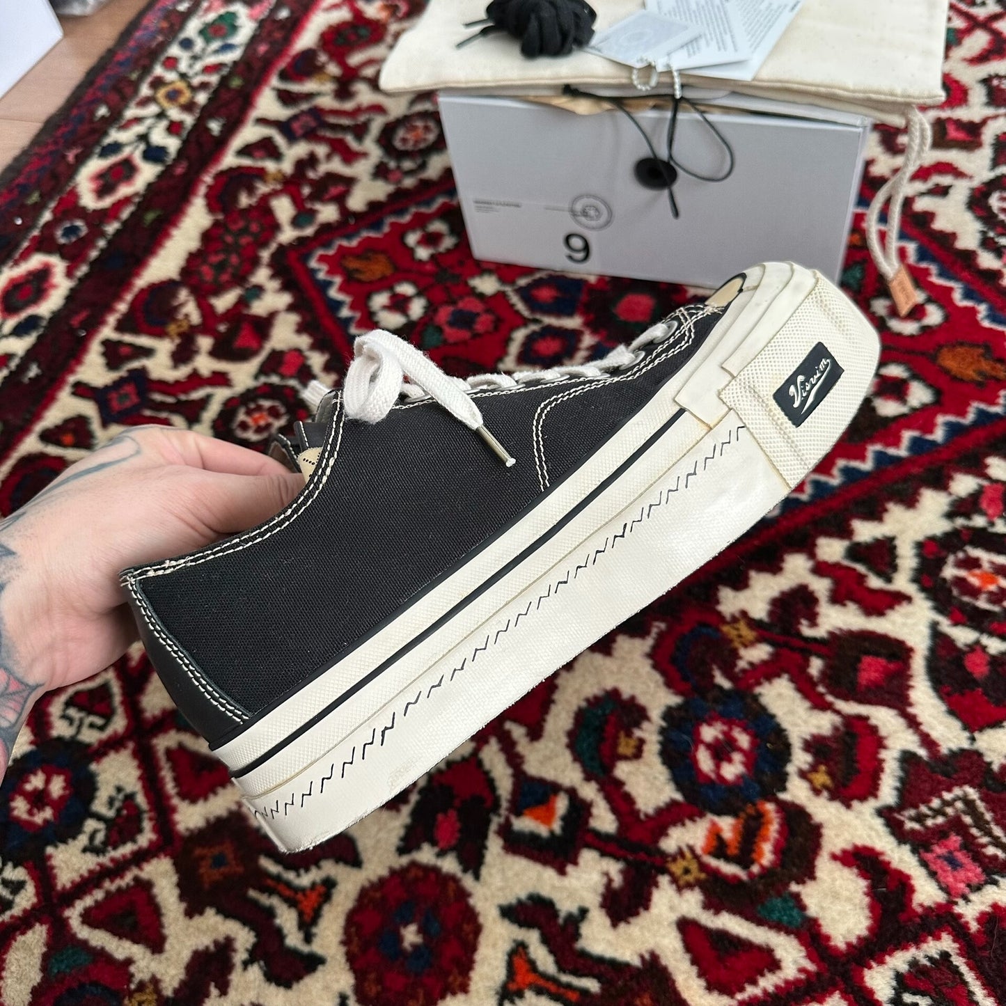 Visvim Skagway Canvas Sneakers Size 9