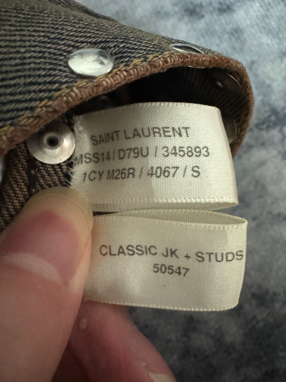 Saint Laurent Denim Jacket with Studs