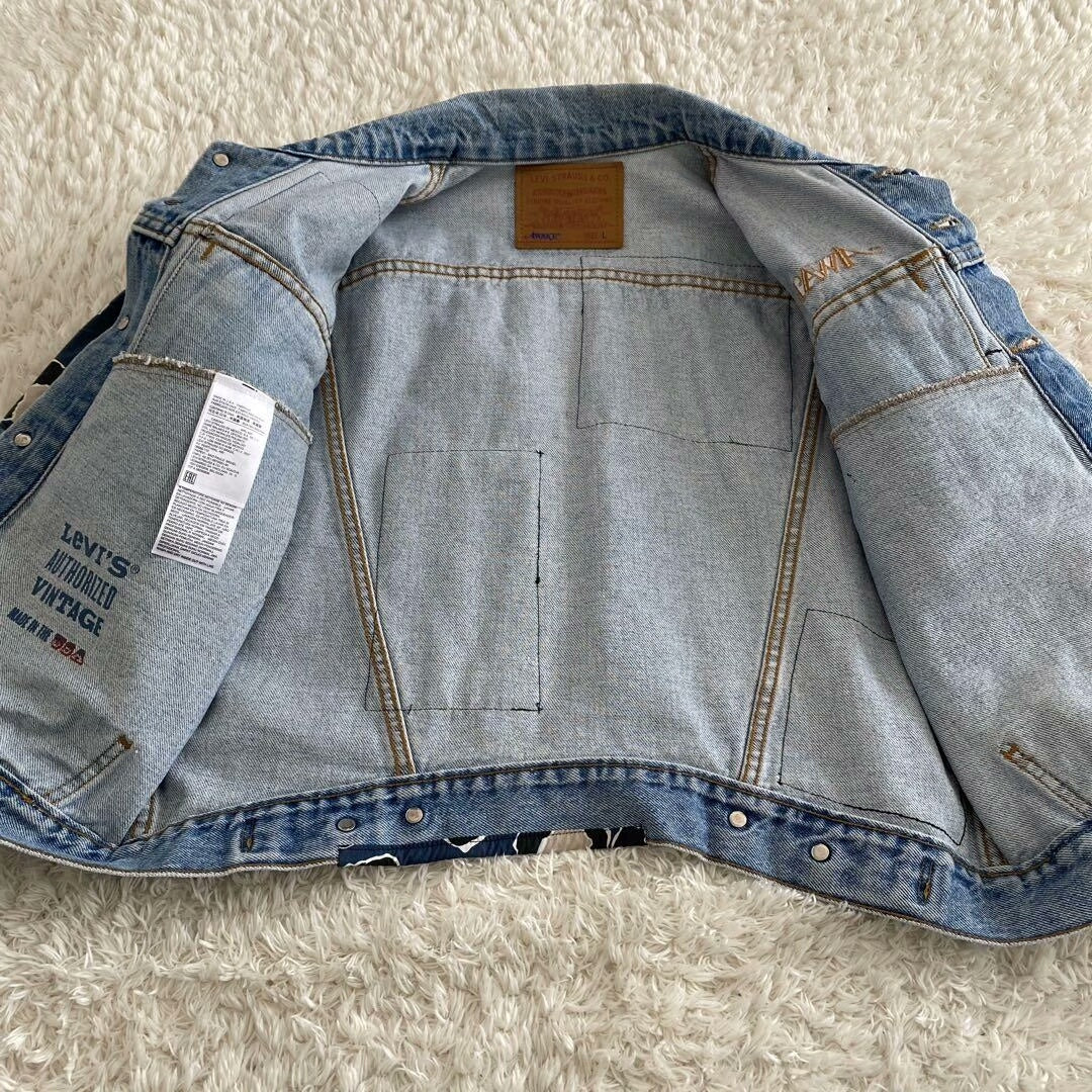 levi's x awake ny patchwork denim jacket