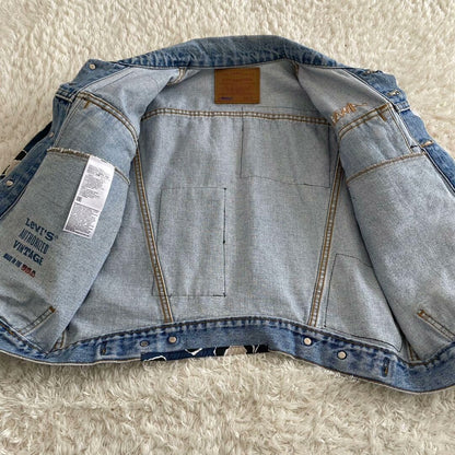 levi's x awake ny patchwork denim jacket