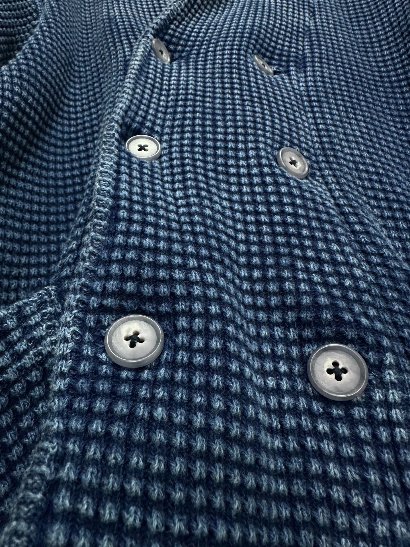 PORTER CLASSIC Indigo Double-Breasted Jacket