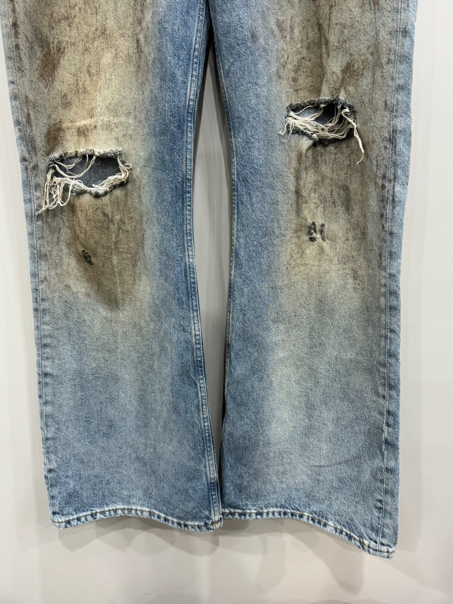 ance studio 2021m mud-dyed denim pants