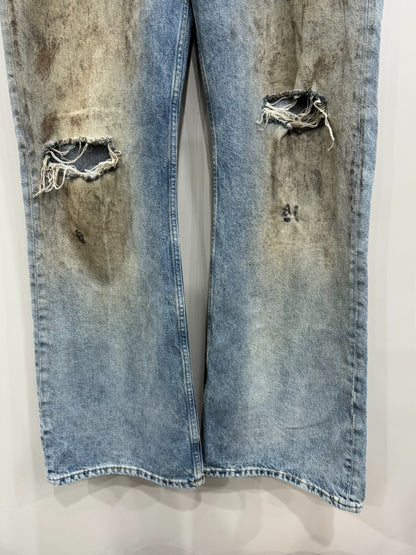 ance studio 2021m mud-dyed denim pants