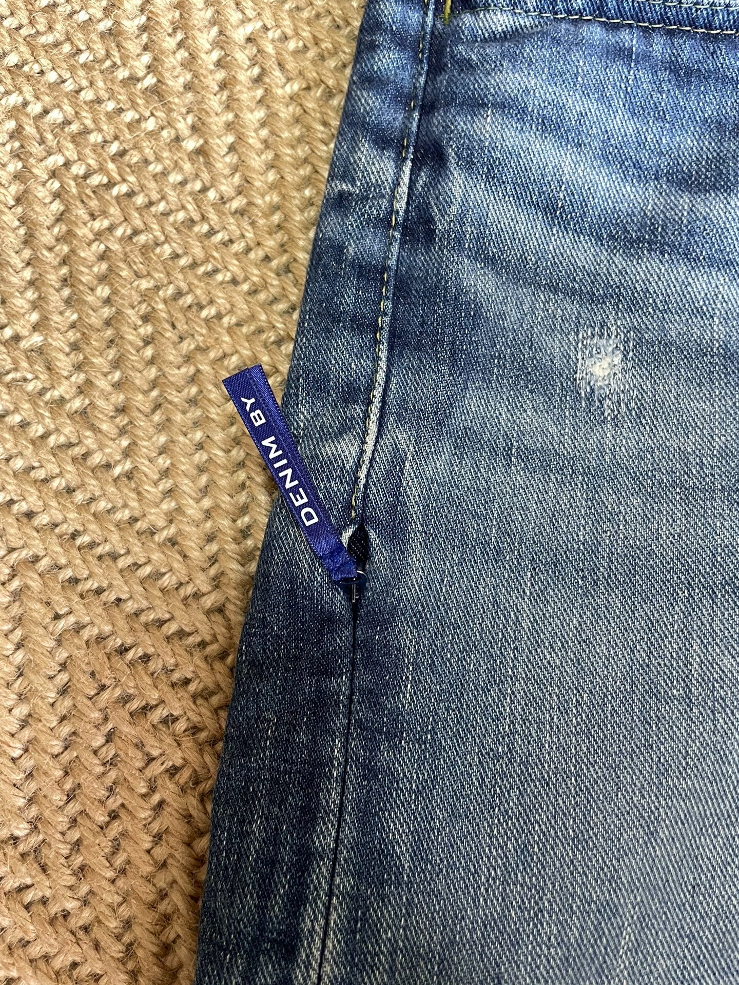 Vanquish Fragment Lightning Distressed Washed Denim
