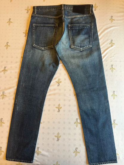 VISVIM Blue Distressed Denim Jeans W34L30