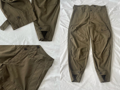 Y's Yamamoto Green Work Pants with Suspenders