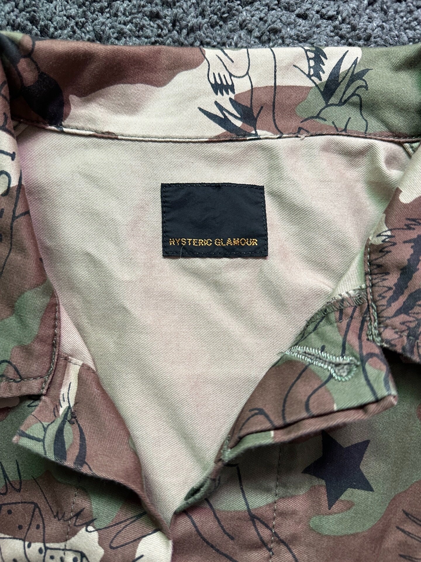 Hysteric Glamour Camouflage M65 Trench Coat