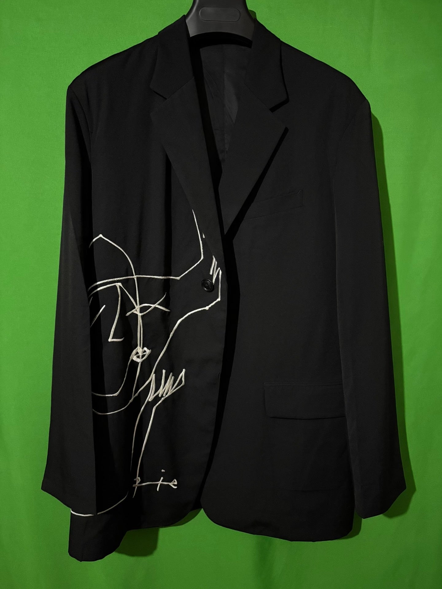 Yohji Yamamoto 16AW Rie Embroidery Jacket