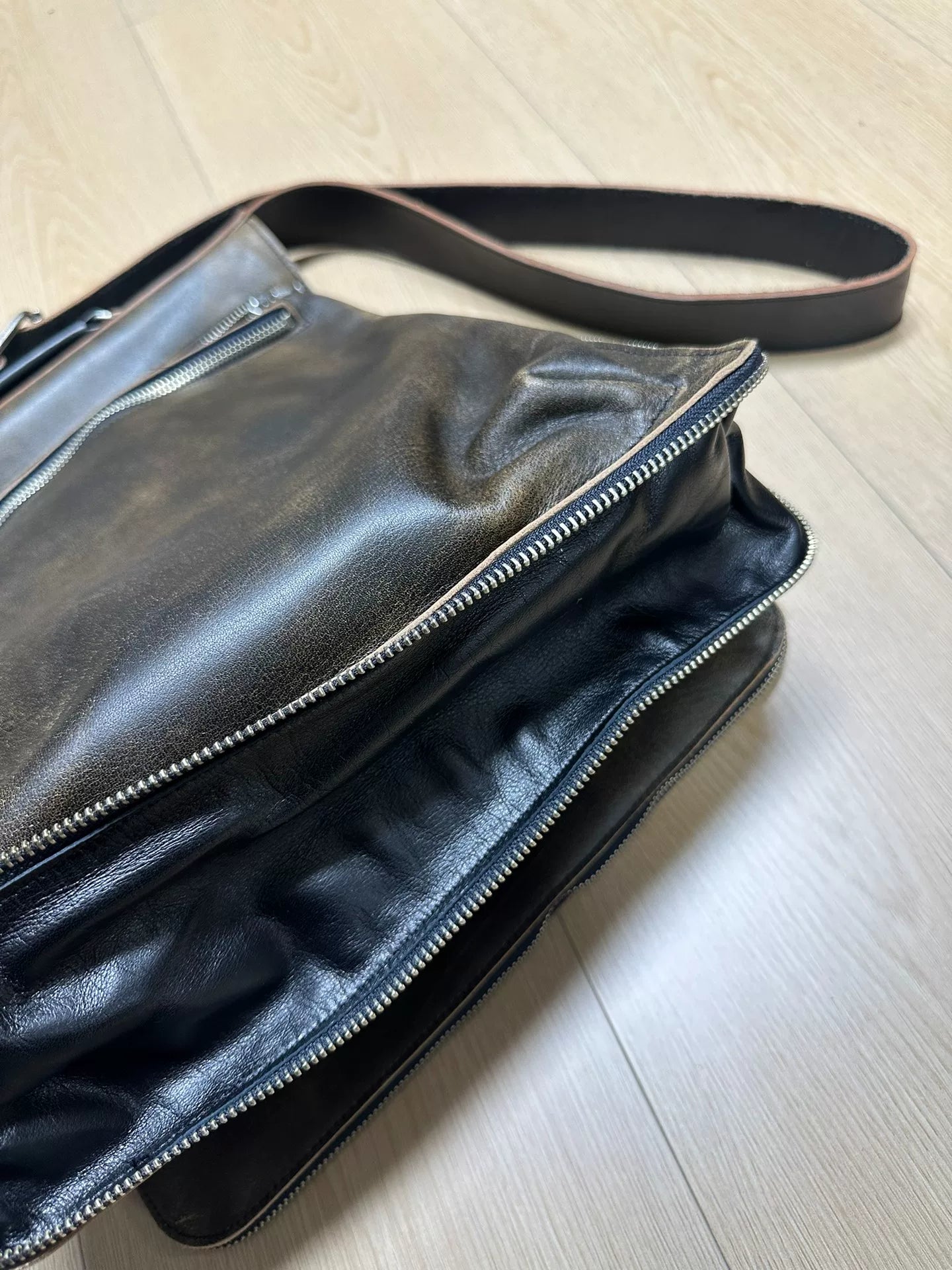 Yohji Yamamoto Pour Homme Double-Layer Briefcase Crossbody