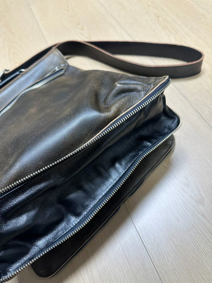 Yohji Yamamoto Pour Homme Double-Layer Briefcase Crossbody