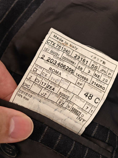 Zegna Italian Wool Linen Blend Suit