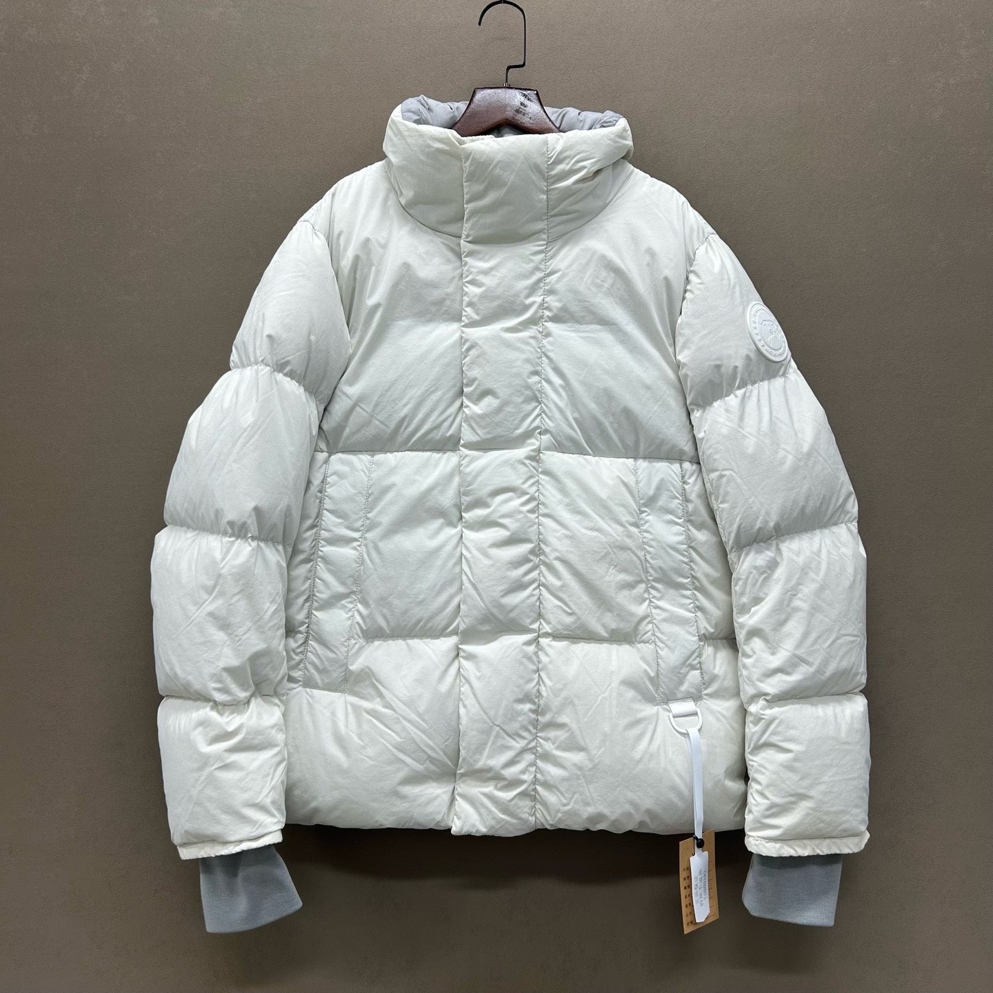 canada goose everett white down jacket size s