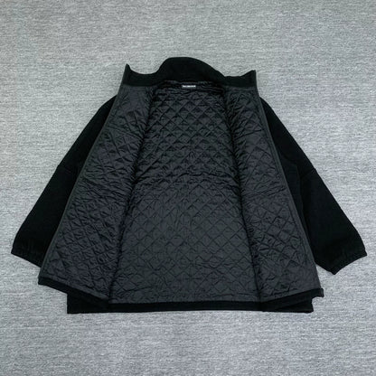 black logo wool blend jacket by balenciaga