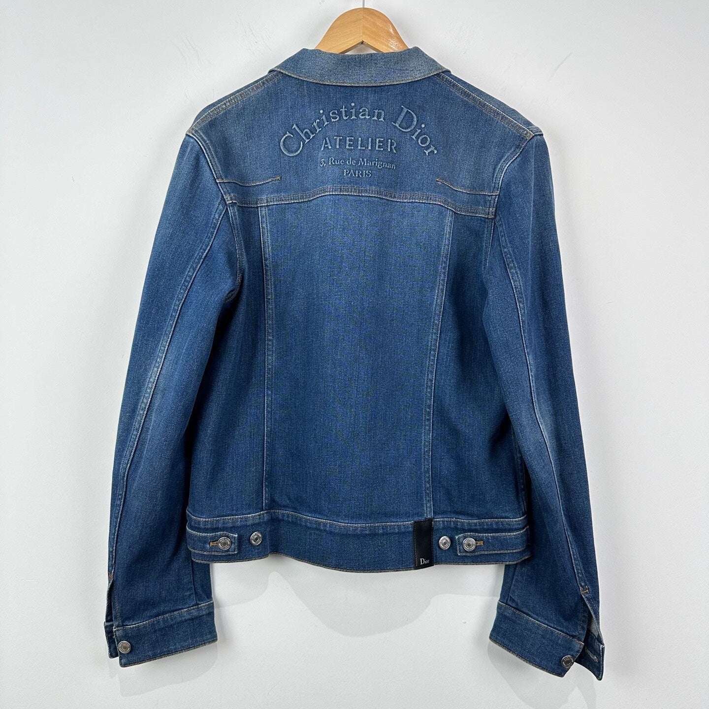 Dior Logo Denim Jacket Size 52