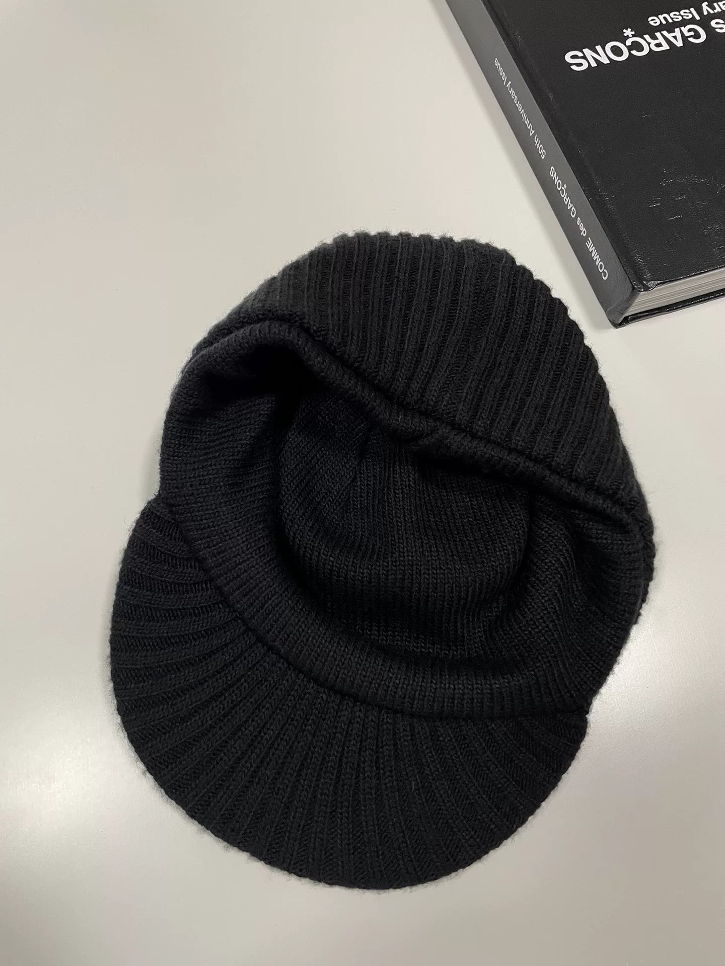 Undercover Jun Takahashi Black Knit Visor Cap