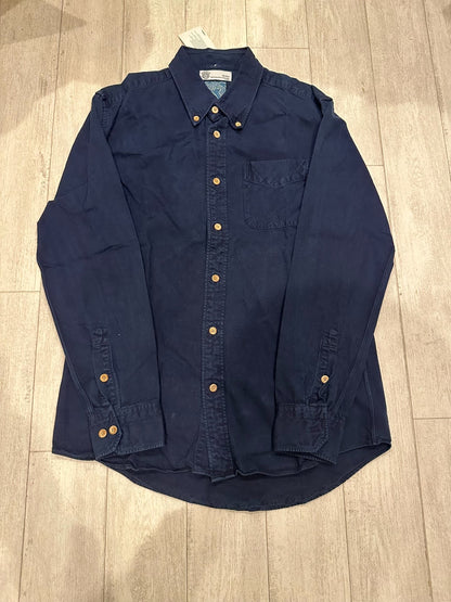visvim Dark Blue Wooden Button Shirt