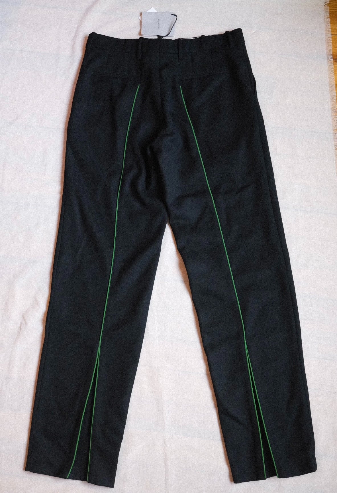 NAMACHEKO Wool Back Piping Trouser