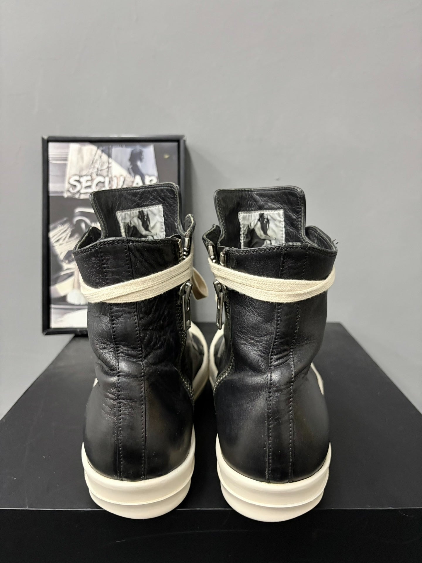 Rick Owens Leather Sneakers