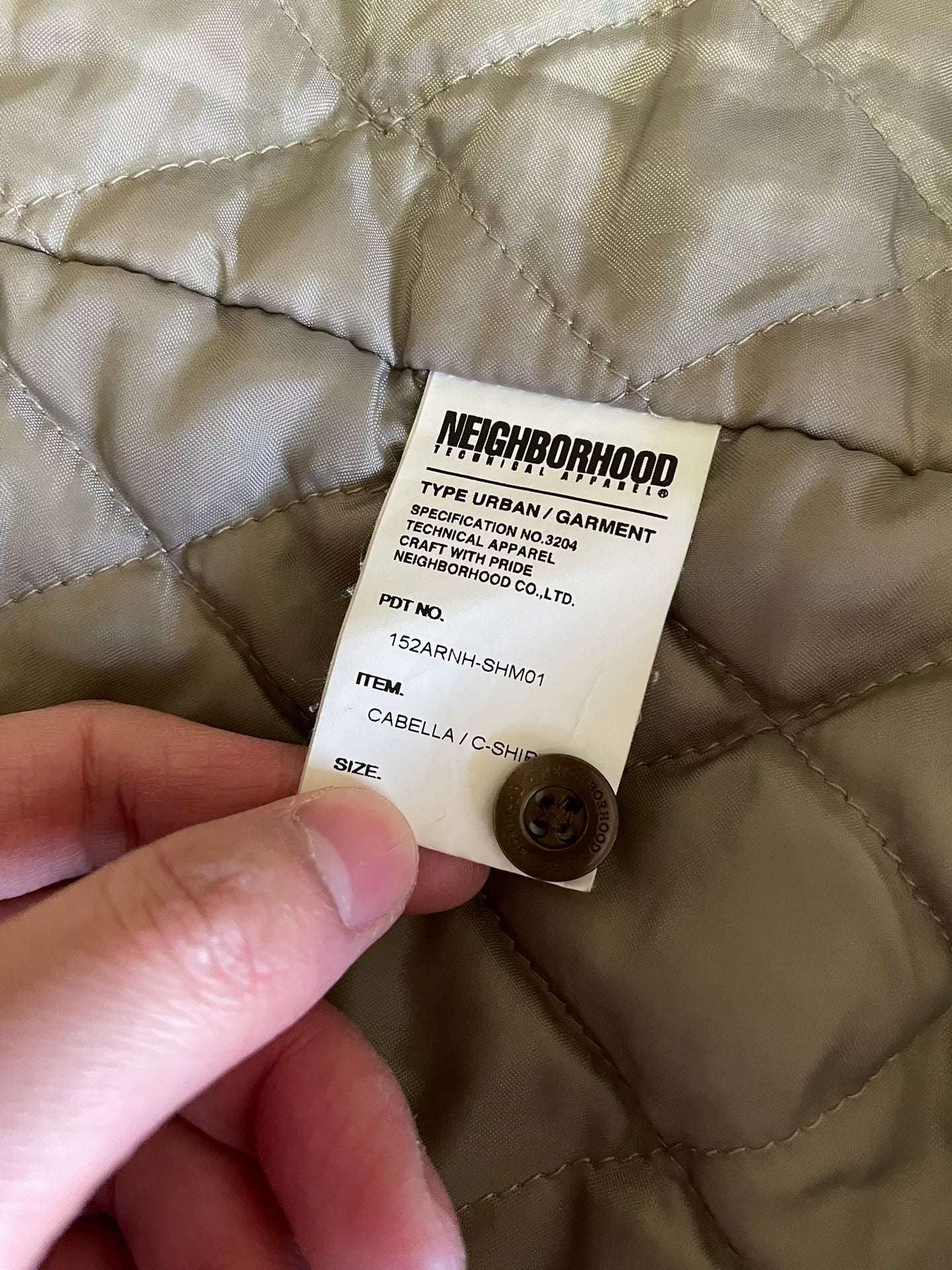 NEIGHBORHOOD CABELLA Shirt Cotton Coat