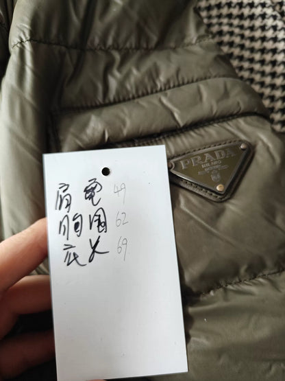 Prada Metallic Triangle Down Jacket
