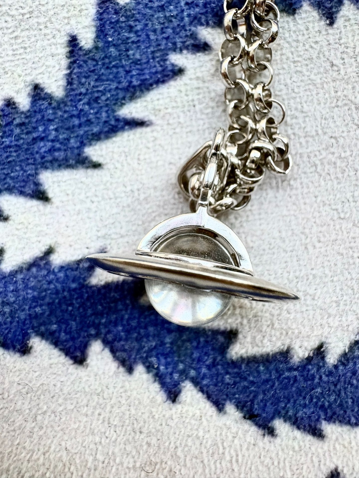 Vivienne Westwood Vintage 925 Silver Orb Necklace