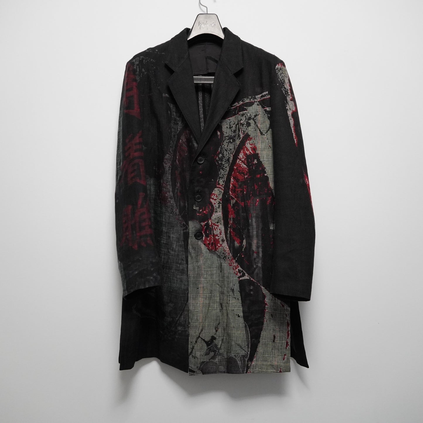 yohji yamamoto 2021ss jacket with deep slits