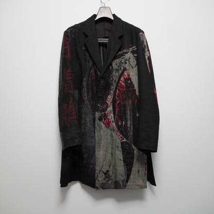 yohji yamamoto 2021ss jacket with deep slits