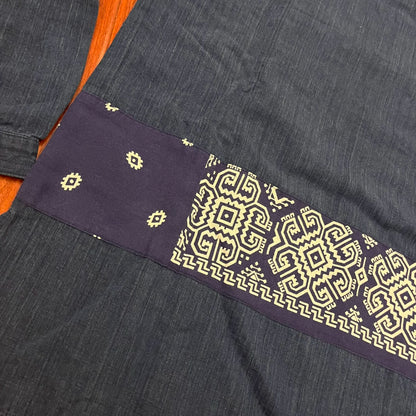 Visvim ICT Kerchief Border Tunic Navy