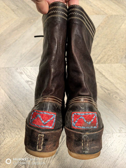 visvim decoy duck boots in brown color