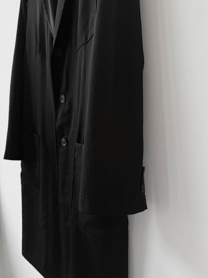 Yohji Yamamoto 21AW Gaba Wool Trench Coat