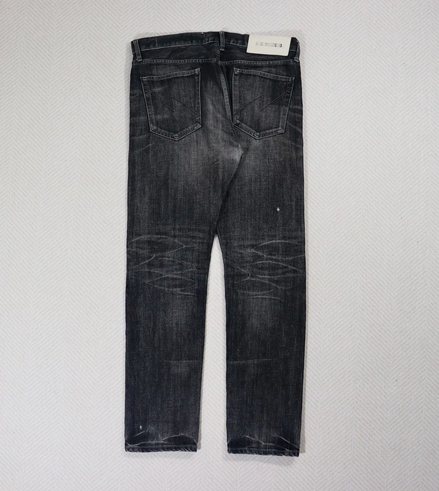 neighborhood washed narrow fit jeans