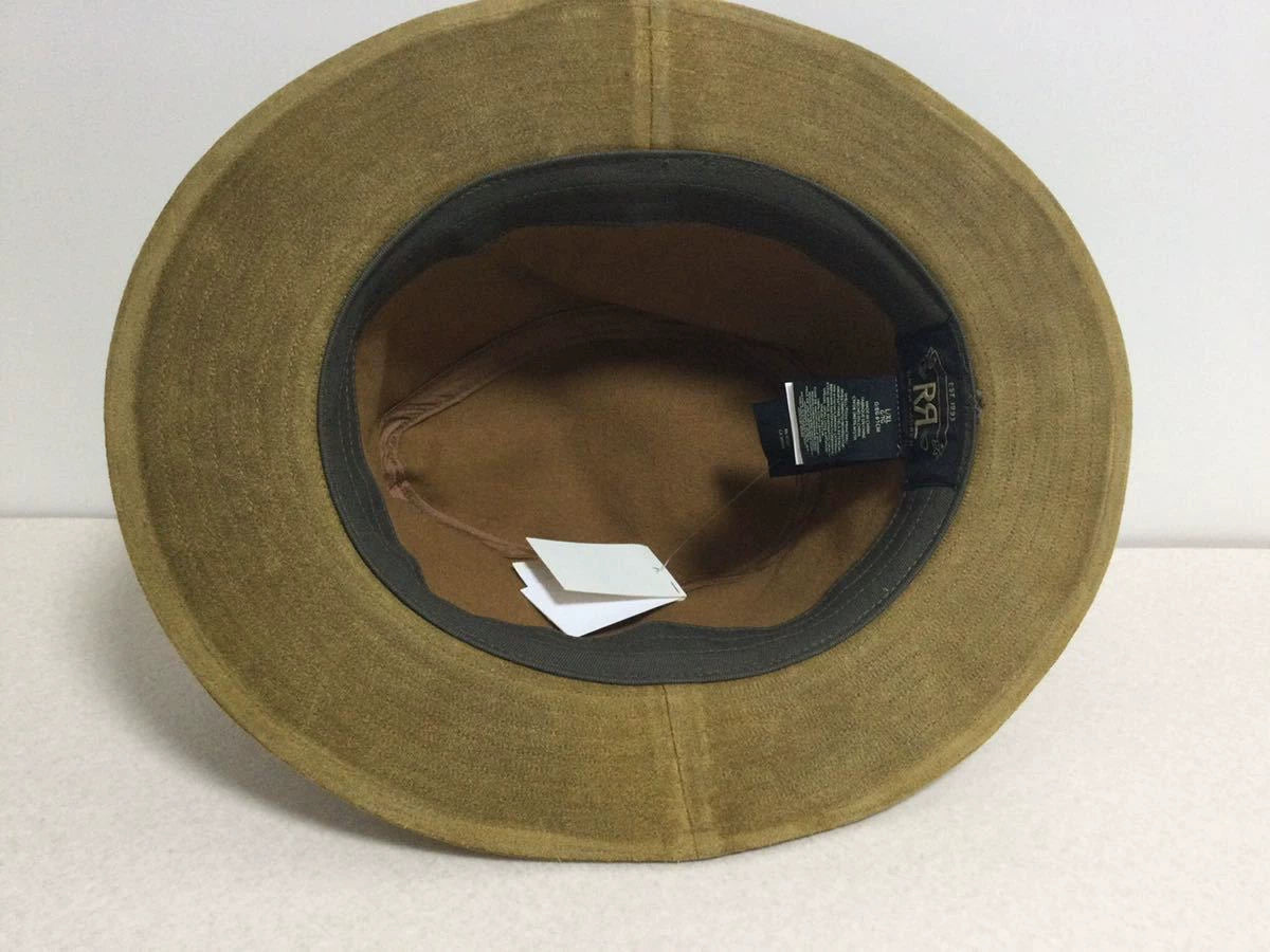 RRL Brown Leather Cap