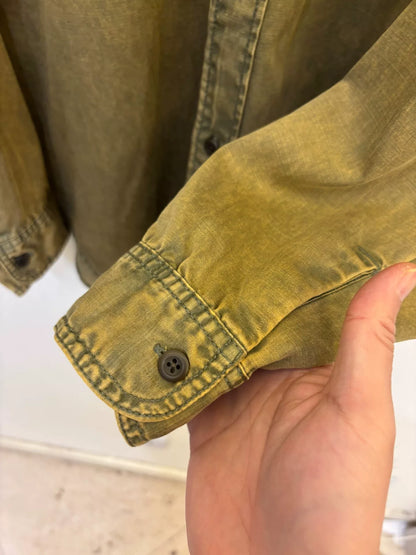 Beams 25SS Acetate Washed Shirt