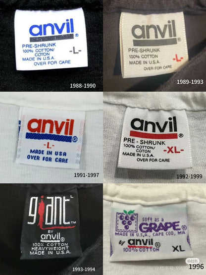 Vintage Anvil Skeleton Graphic Tee
